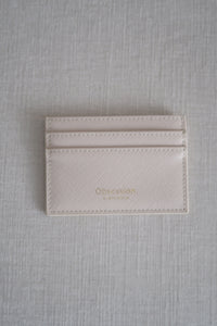 Beige card holder