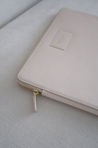 Beige laptop case