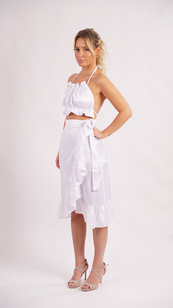 White Rebecca top and skirt from Obsession Stockholm